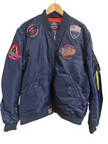 MA-1 플라이트 자켓 TOP GUN 네이비