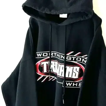 길단 TROJANS 후드 맨투맨 L 블랙 블랙 구제 의류