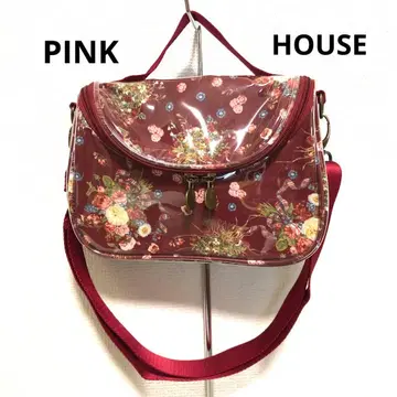 미사용 새상품 PINK HOUSE 핑크하우스 숄더백 꽃무늬 보르도