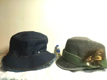 헬렌 카민스키 아놀드 파머 데님 울 햇 세트