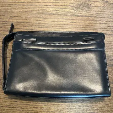 [KARUWAZA] 블랙 가죽 클러치백