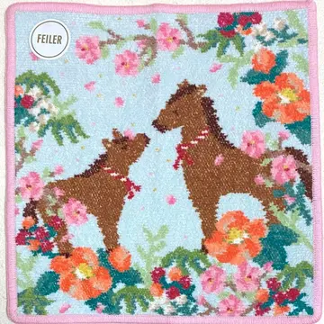 페이러 타월 손수건 우마2026 페일 블루 x 페일 핑크