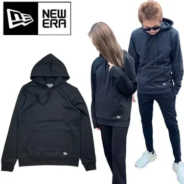 NEW ERA 블랙 후디