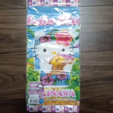 [레어템] 헬로키티 고토치키티 오키나와 한정판 베니이모 레어 핸드 타월