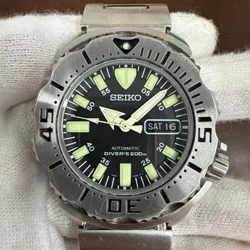 SEIKO 블랙 몬스터 자동 와인딩 다이버즈 200m 컨디션 최상