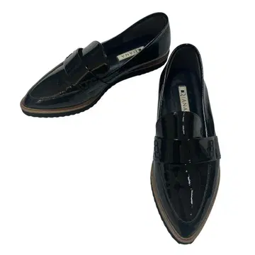 DIANA 다이애나 블랙 에나멜 로퍼 24 스틸레토 블랙