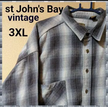 st John's Bay 빈티지 3XL 헤비 플란넬 셔츠