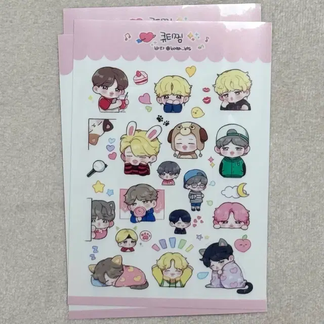 방탄소년단 지민 큐티찜 스티커 판매 바타님 팬아트 다꾸 비공굿 양도