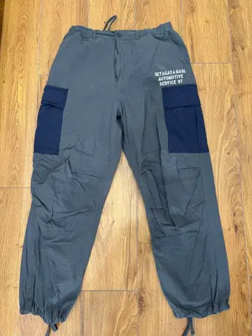 SETAGAYA BASE 카고 팬츠 L 사이즈 그레이 네이비