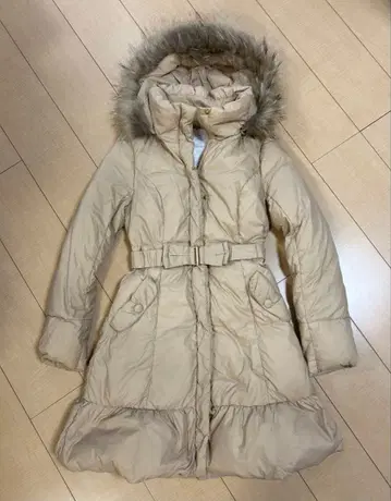 Feroux 페루 다운 코트 다운 자켓 롱 베이지 S