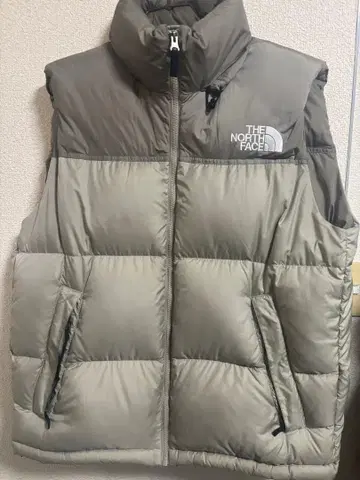 THE NORTH FACE 눕시 다운 베스트 L 베이지