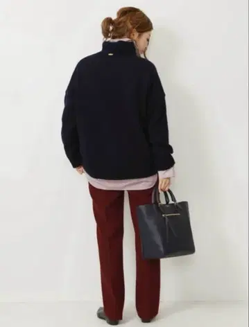 MUSE de Deuxieme Classe 하이넥 스웨터 니트 블랙