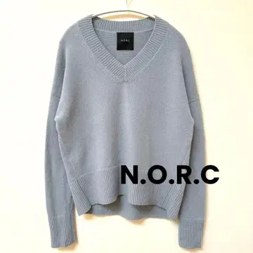N.O.R.C 캐시미어 혼방 V넥 니트
