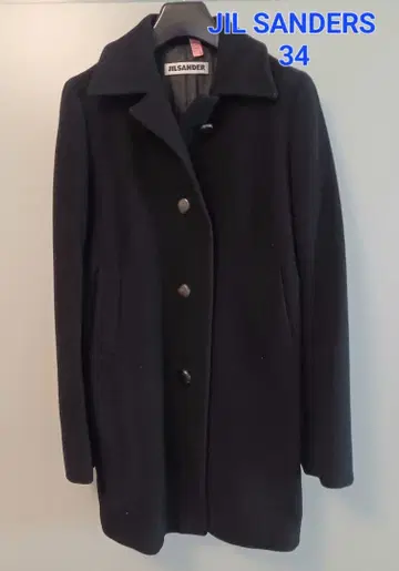 JIL SANDERS 울 코트 34 블랙