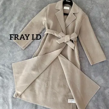 FRAY I.D 여성용 코트 롱 기장 겨울 의류 프리 사이즈 롱 코트