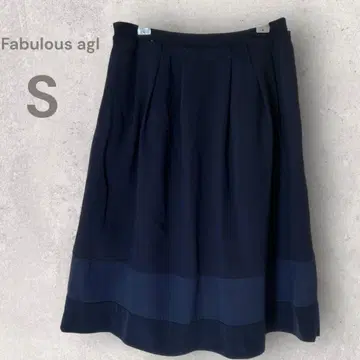 패뷸러스 플레어 스커트 쉬폰 절개 무릎 기장 포멀 출퇴근 깔끔함