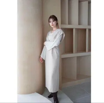 [ Acka. ] 시어 이너 원피스 (아이보리)