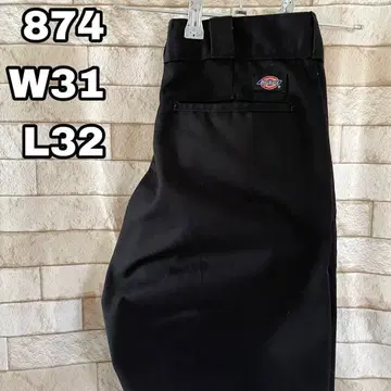 디키즈 874 워크 팬츠 자수 로고 블랙 31 x 32