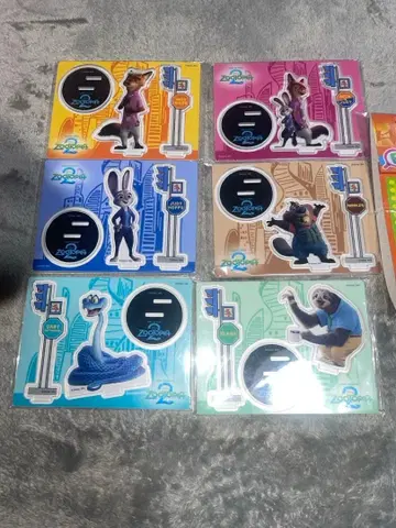 Happy 복권 [ 주토피아 G상 아크릴 스탠드 프롭스 컴프 6종 세트