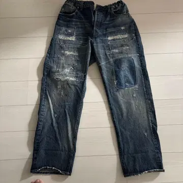 SAPEUR 데미지 데님 팬츠 M 사이즈