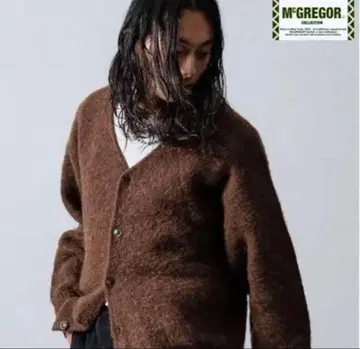 McGREGOR 모헤어 니트 가디건 브라운