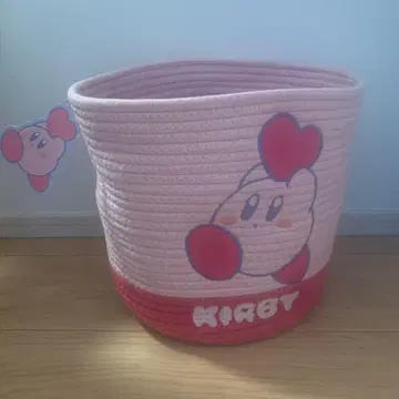 커비 로프 짜임 수납 바스켓