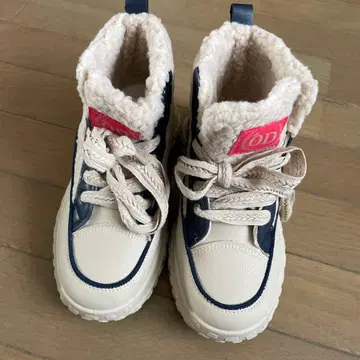 OD 보아 통굽 스니커즈 아이보리/네이비