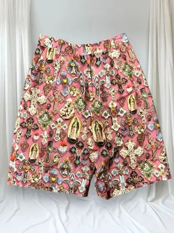 &ellecy 크로체 핑크 숏팬츠 성모 마리아