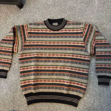 MEN'S BIGI 멀티 컬러 스트라이프 니트 스웨터