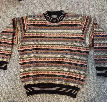 MEN'S BIGI 멀티 컬러 스트라이프 니트 스웨터