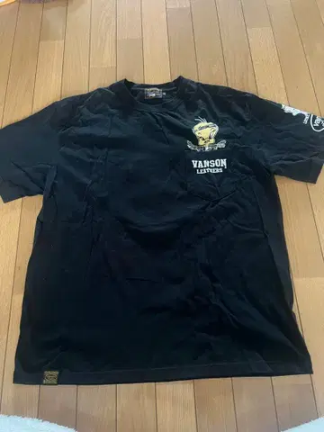 VANSON x LOONEY TUNES 트위티 자수 T셔츠 XXL