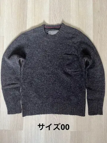 새상품급 ANACHRONORM 울 니트 스웨터 브라운 사이즈 00