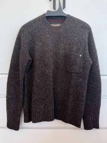 새상품급 ANACHRONORM 울 니트 스웨터 브라운 사이즈 00