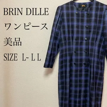 BRIN DILLE 원피스 L~LL 체크 무늬