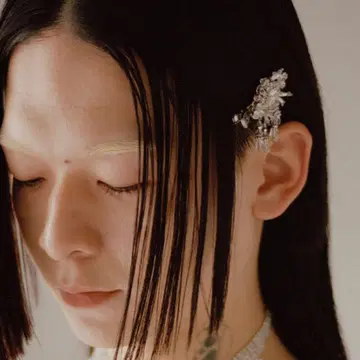 타나카다이스케 크리스탈 헤어 클립 왼쪽