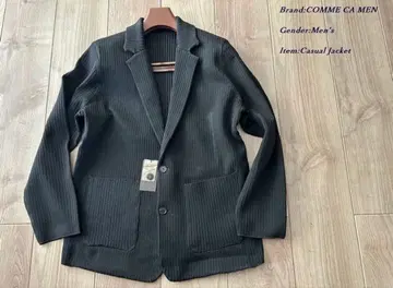 COMME CA MEN 리브 니트 자켓 M 사이즈 정가 42,900엔