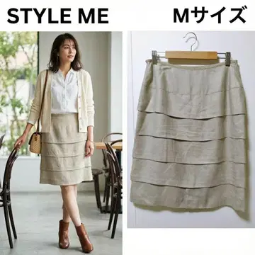 [일본제] 스타일미 캉캉 스커트 베이지 고급 도쿄스타일 L