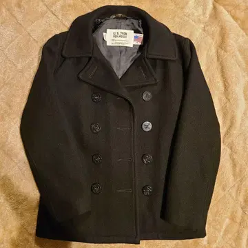 [ 연말 주말 가격 ] Schott U.S.740N 피 코트 블랙 34