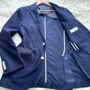 컨디션 최상 매킨토시 TROTTER 자켓 COOL MAX 네이비 L