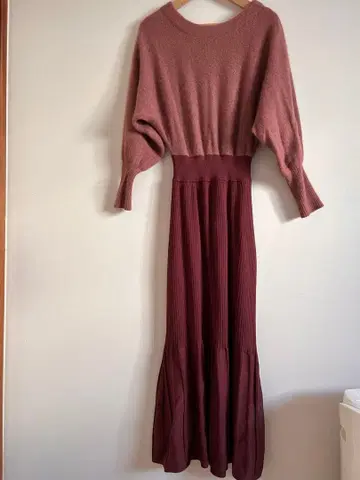 모브 니트 원피스 S