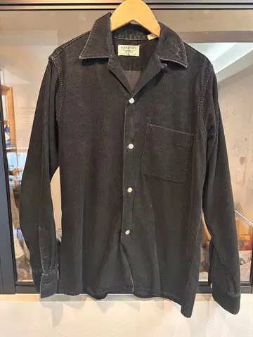 60s ARROW 코듀로이 셔츠 블랙