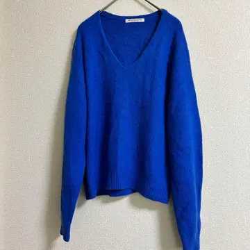 BEAUTY&YOUTH UNITED ARROWS V넥 니트 스웨터 파랑
