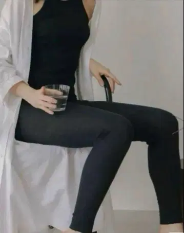 울 이너 리브 레깅스 10분 길이 미사용 새상품