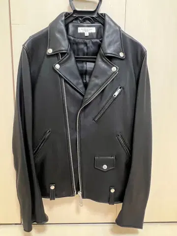 BEAUTY&YOUTH 블랙 가죽 더블 라이더 자켓 L 사이즈