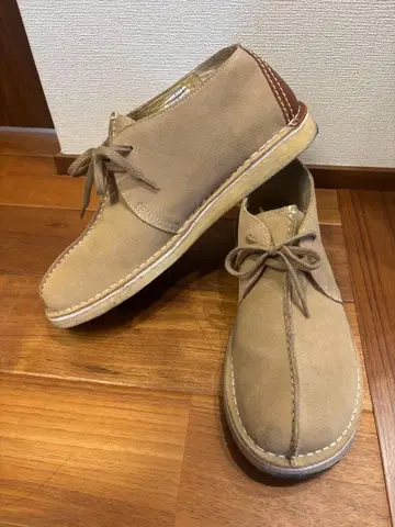 ALBERT HALL 베이지 스웨이드 처카 부츠 26.5cm