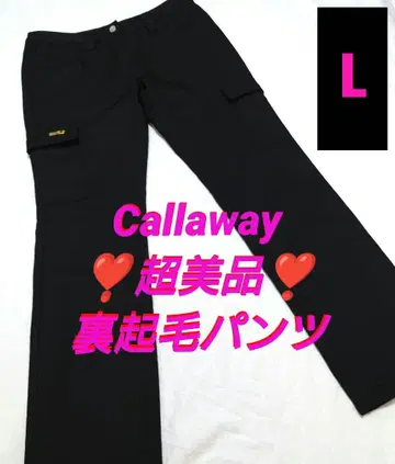 캘러웨이 여성용 골프 팬츠 속기모 방한 팬츠 L 컨디션 최상