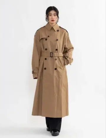 HYKE 베이지 트렌치코트 빅 핏 1