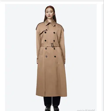 HYKE 베이지 트렌치코트 빅 핏 1