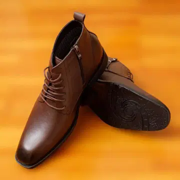 브라운 가죽 드레스 슈즈