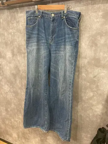 GLR 블루 와이드 레그 데님